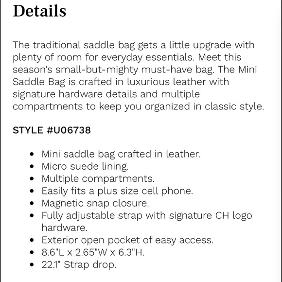 NWT Cole Haan Essential Mini Saddle Bag Bloodstone - Picture 5 of 5